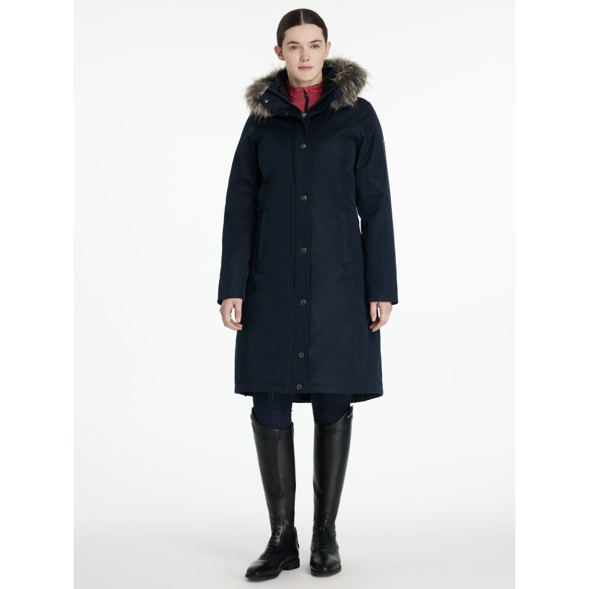 LeMieux Chaqueta Anya Waterproof Largo Navy