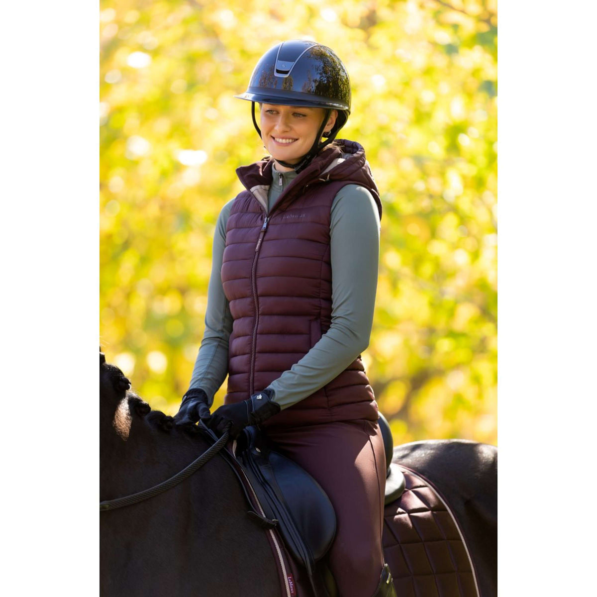 LeMieux Chaleco Rose Color ES: Ciruela