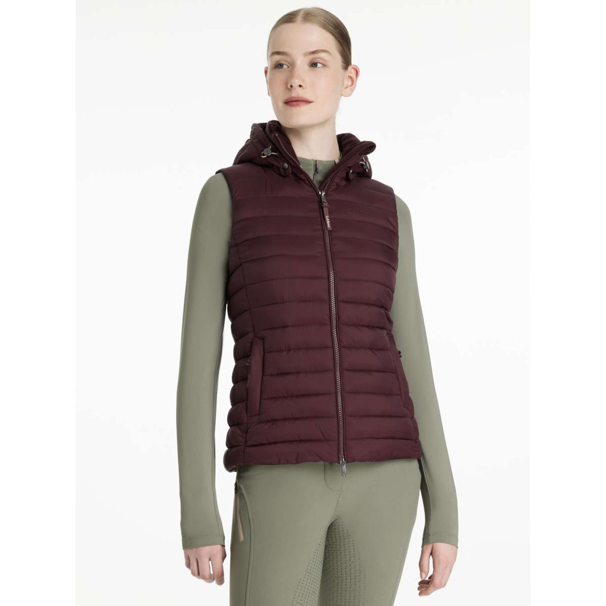 LeMieux Chaleco Rose Color ES: Ciruela