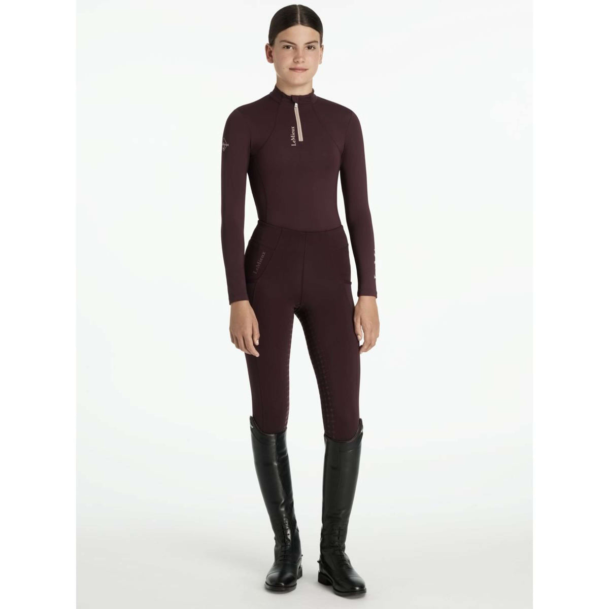LeMieux Baselayer Young Rider Classique Color ES: Ciruela