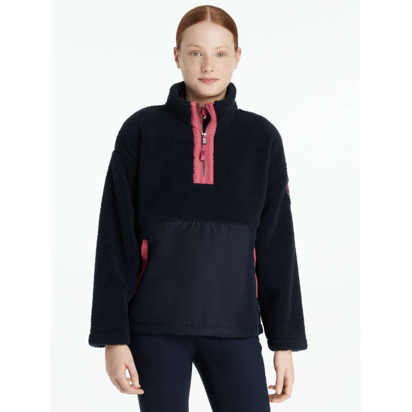 LeMieux Sweater Young Rider Tammy Teddy Fleece Navy LeMieux Sweater Young Rider Tammy Teddy Fleece Navy
