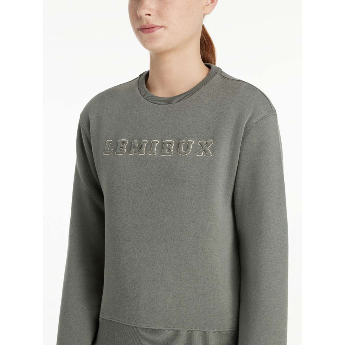LeMieux Sweater Young Rider Carmen Crew Rosemary