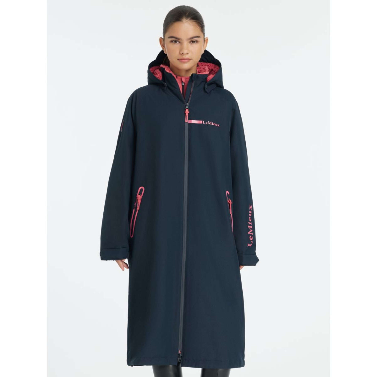 LeMieux Abrigo de lluvia Young Rider HydroShield Navy