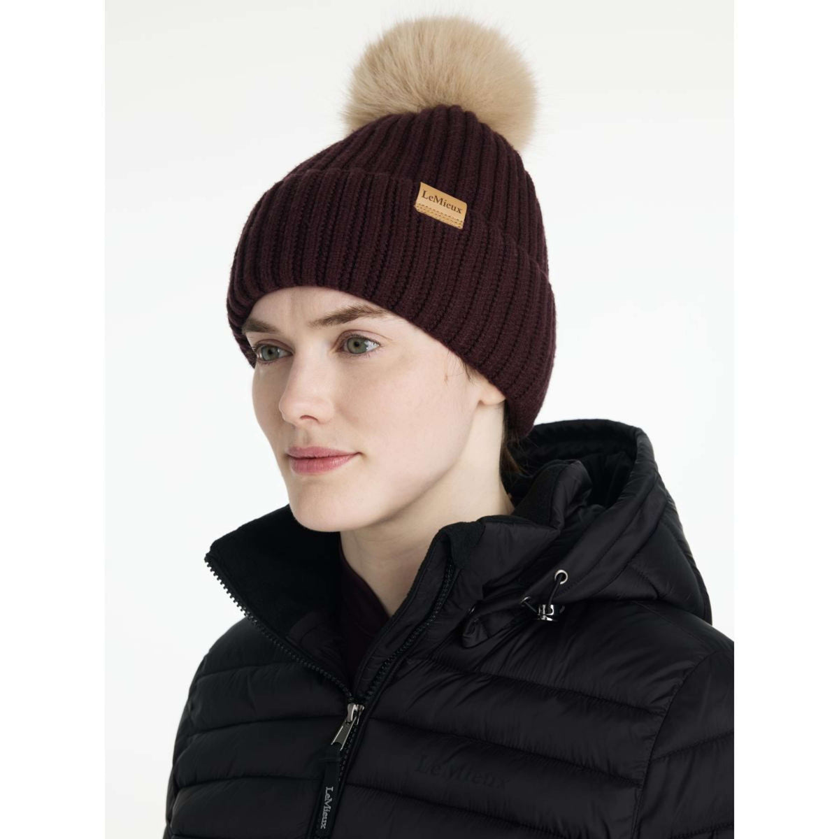 LeMieux Beanie Clara Rib Color ES: Ciruela