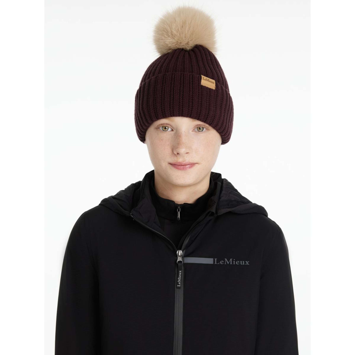 LeMieux Beanie Clara Rib Color ES: Ciruela