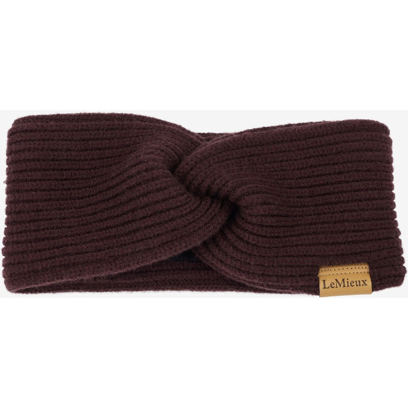 LeMieux Cinta para la cabeza Clara Rib Knot Color ES: Ciruela