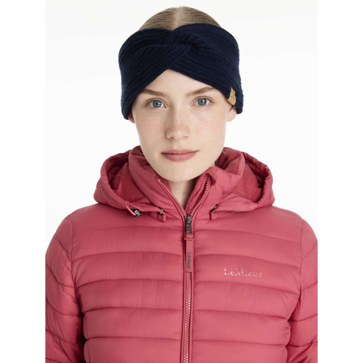 LeMieux Cinta para la cabeza Clara Rib Knot Navy