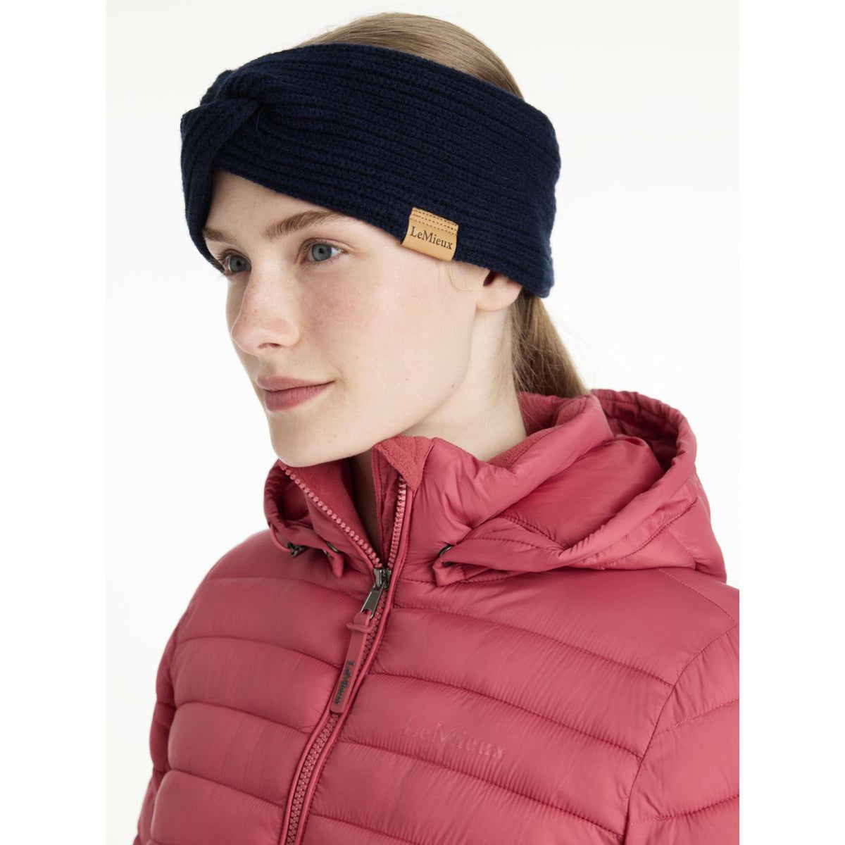 LeMieux Cinta para la cabeza Clara Rib Knot Navy