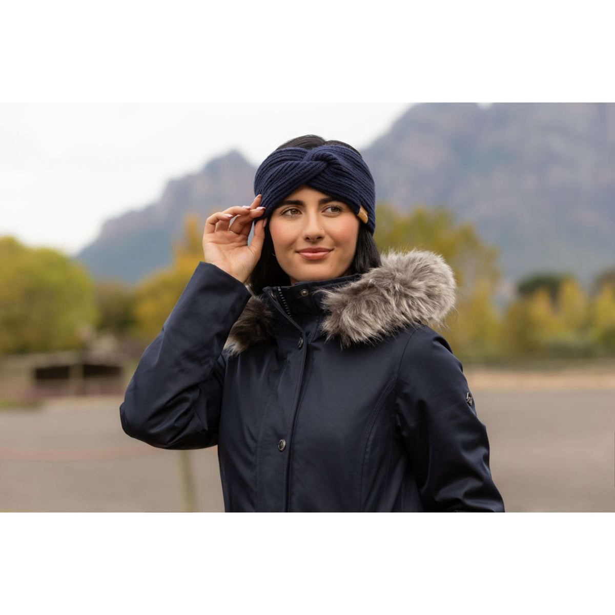 LeMieux Cinta para la cabeza Clara Rib Knot Navy