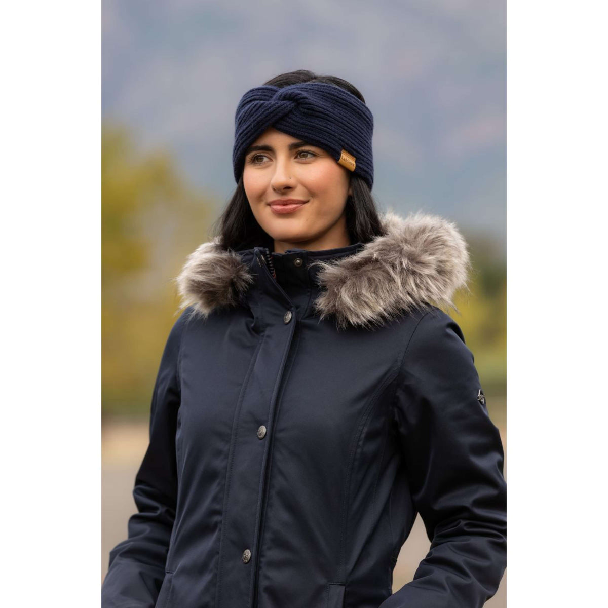 LeMieux Cinta para la cabeza Clara Rib Knot Navy