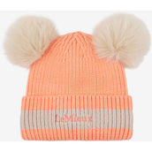 LeMieux Beanie Mini Double Pom Niños Peach Punch