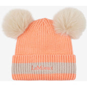 LeMieux Beanie Mini Double Pom Niños Peach Punch