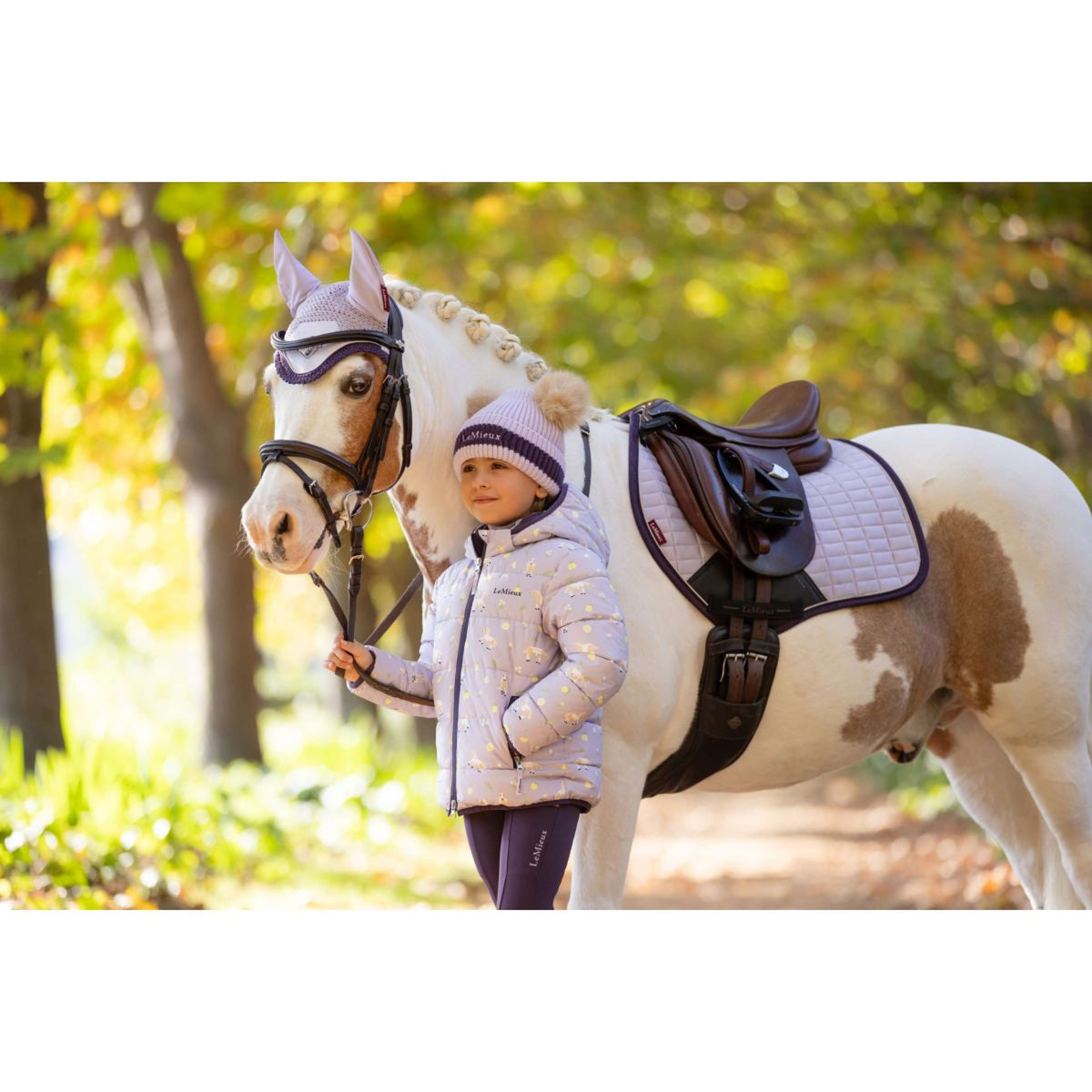 LeMieux Chaqueta Mini Printed Lilo Niños Lilac