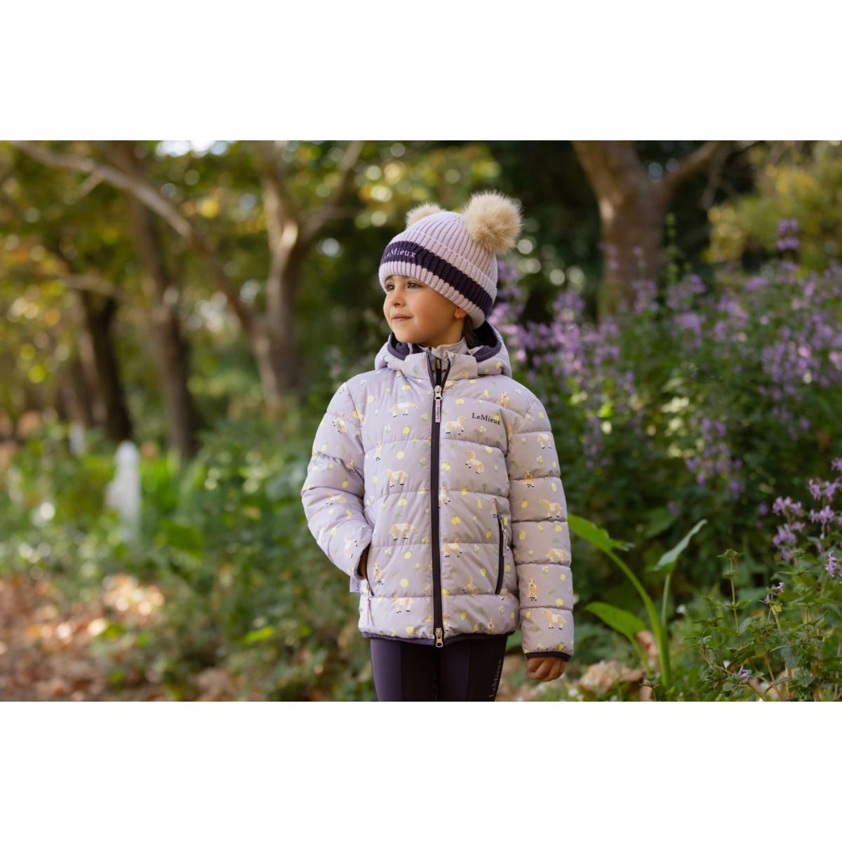 LeMieux Chaqueta Mini Printed Lilo Niños Lilac