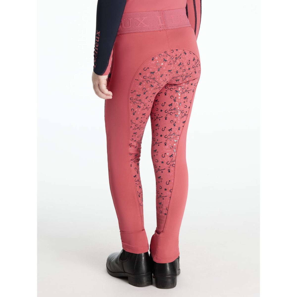 LeMieux Legging de Equitación Mini Full Grip Niños Cranberry