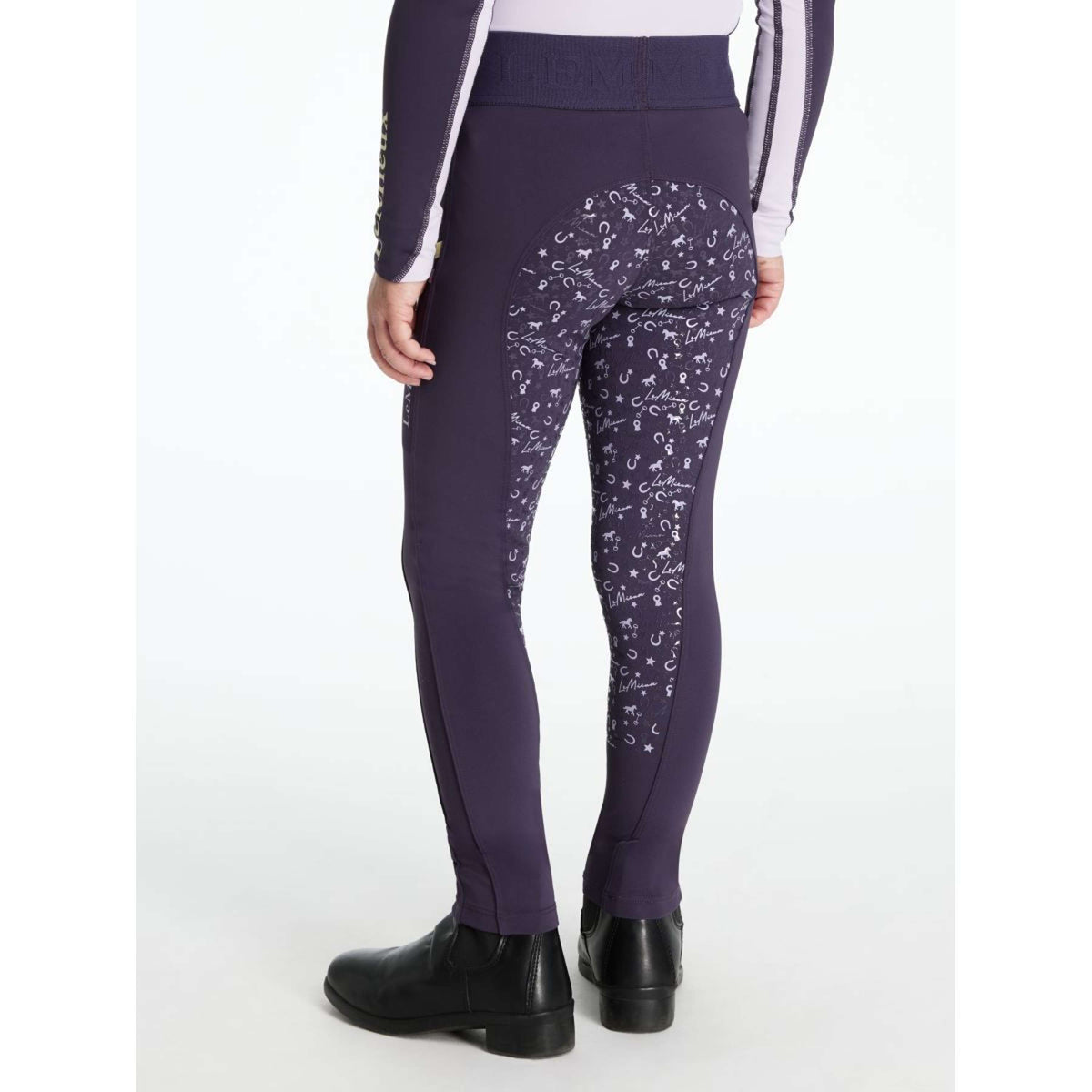LeMieux Legging de Equitación Mini Full Grip Niños Juniper