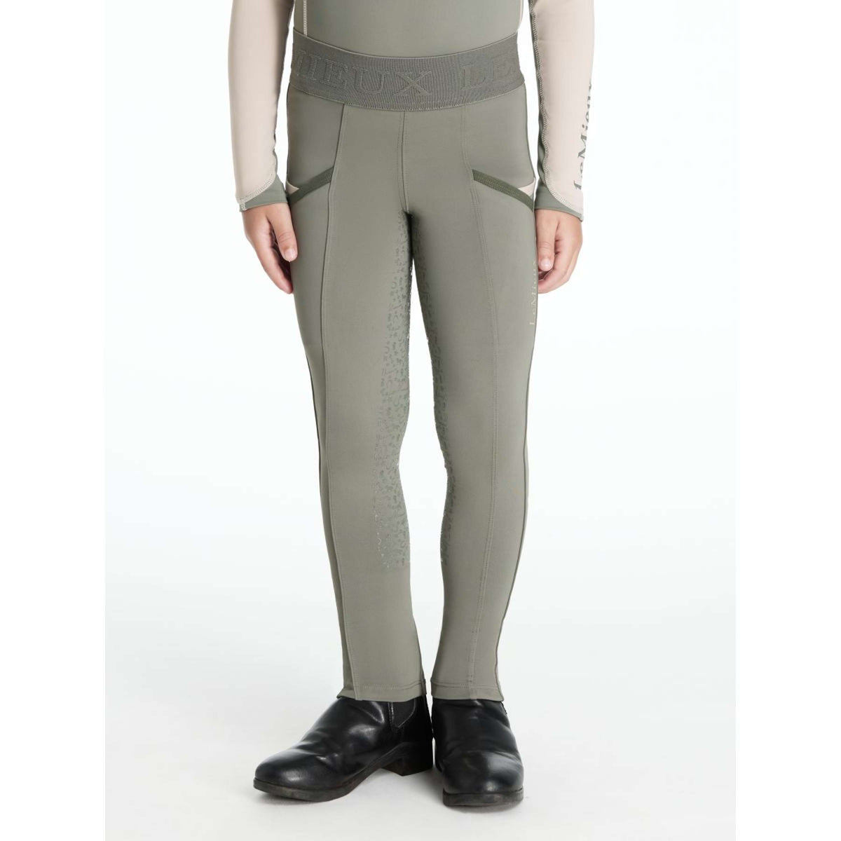 LeMieux Legging de Equitación Mini Full Grip Niños Rosemary
