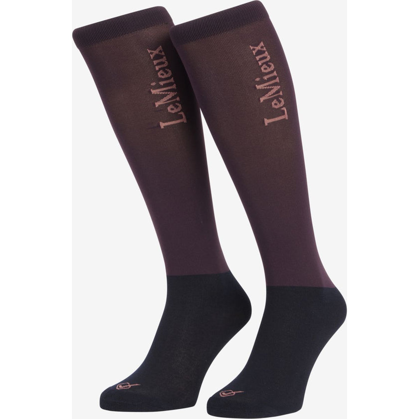 LeMieux Calcetines de Equitación Competition Color ES: Ciruela