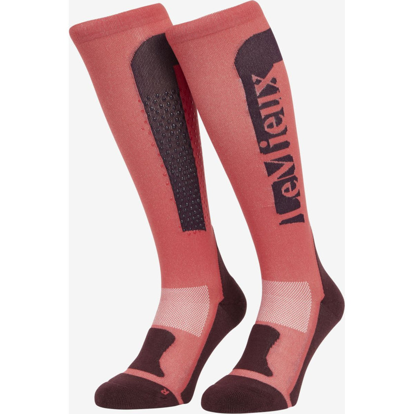 LeMieux Calcetines de Equitación Silicone Cranberry