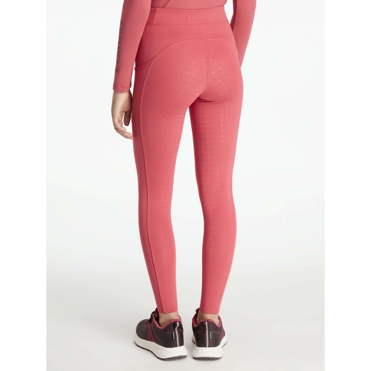 LeMieux Legging de Equitación Young Rider Orla Full Grip Cranberry