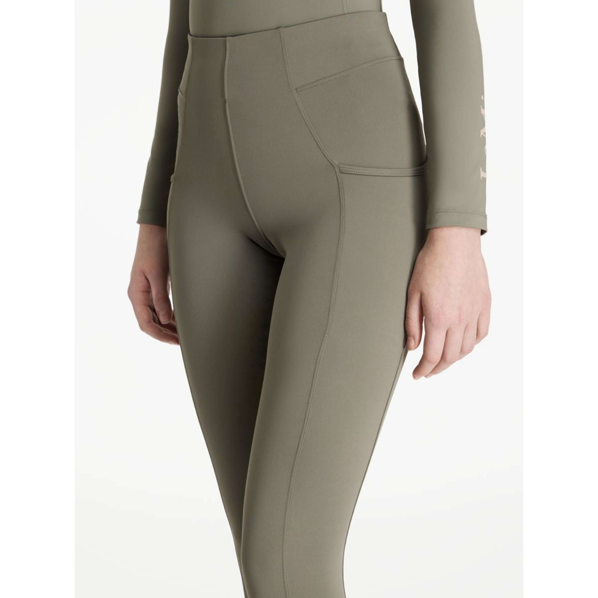 LeMieux Legging de Equitación Young Rider Orla Full Grip Rosemary