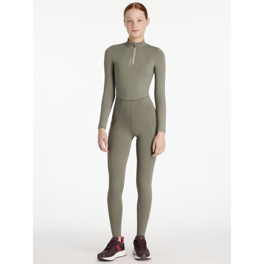 LeMieux Legging de Equitación Young Rider Orla Full Grip Rosemary