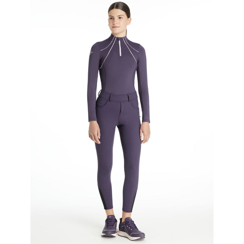 LeMieux Legging de Equitación Young Rider Ella Brushed Full Grip Juniper