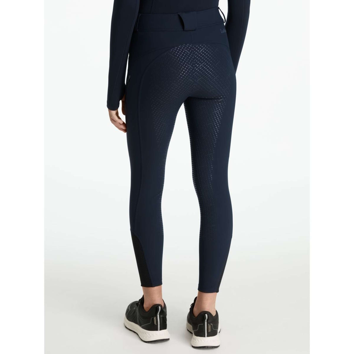 LeMieux Legging de Equitación Young Rider Ella Brushed Full Grip Navy