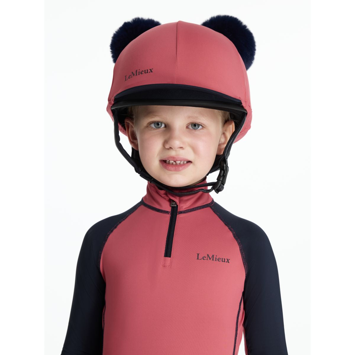 LeMieux Cubierta de tapa Mini Double Pom Niños Cranberry