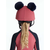 LeMieux Cubierta de tapa Mini Double Pom Niños Cranberry