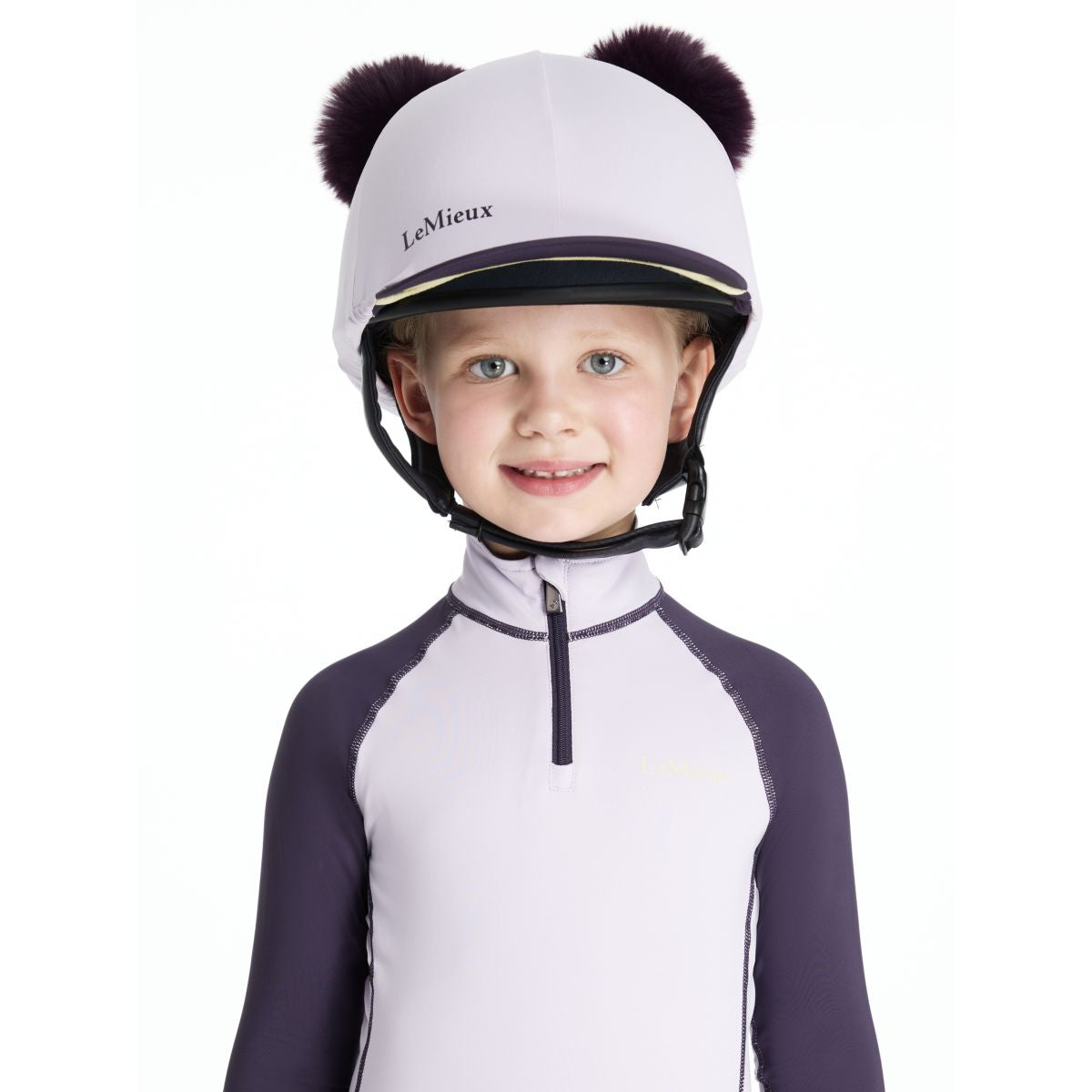 LeMieux Cubierta de tapa Mini Double Pom Niños Lilac