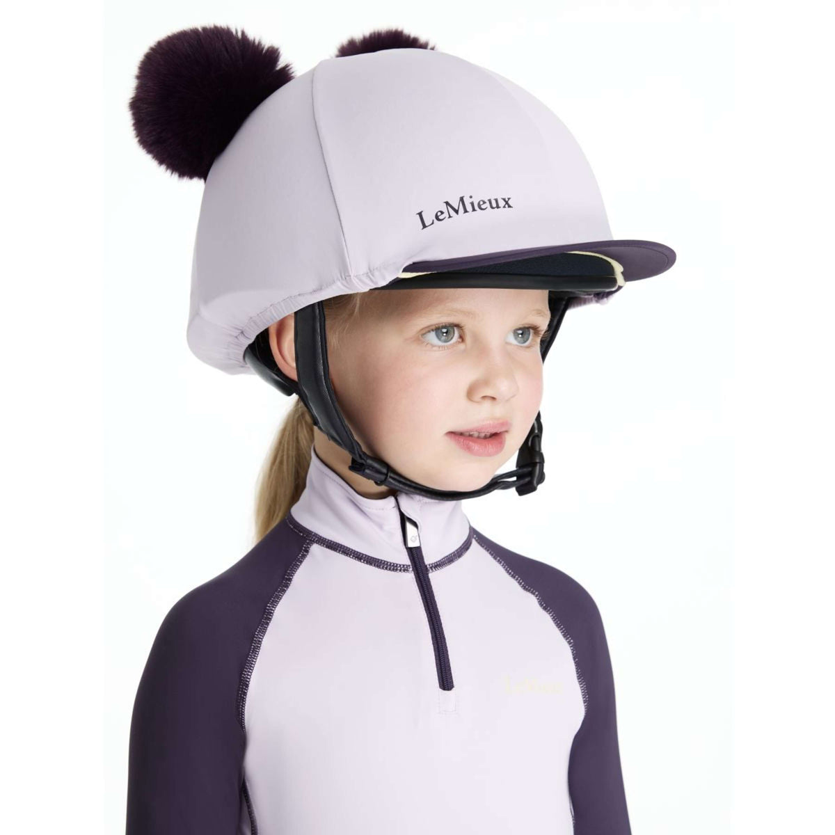 LeMieux Cubierta de tapa Mini Double Pom Niños Lilac