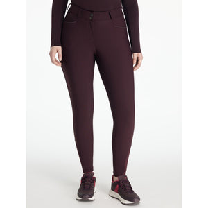LeMieux Pantalón de Equitación Isabelle Full Grip Color ES: Ciruela