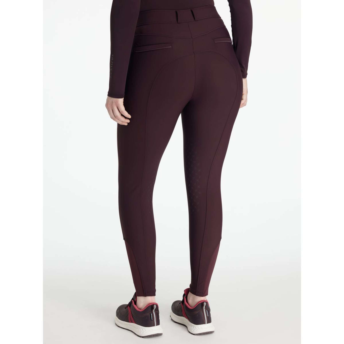 LeMieux Pantalón de Equitación Isabelle Full Grip Color ES: Ciruela