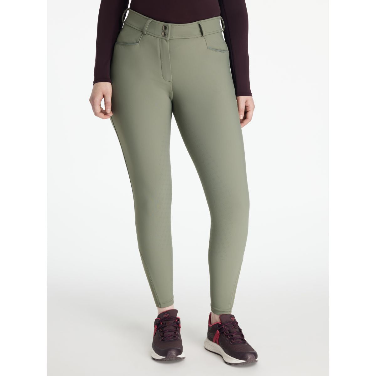 LeMieux Pantalón de Equitación Isabelle Full Grip Rosemary