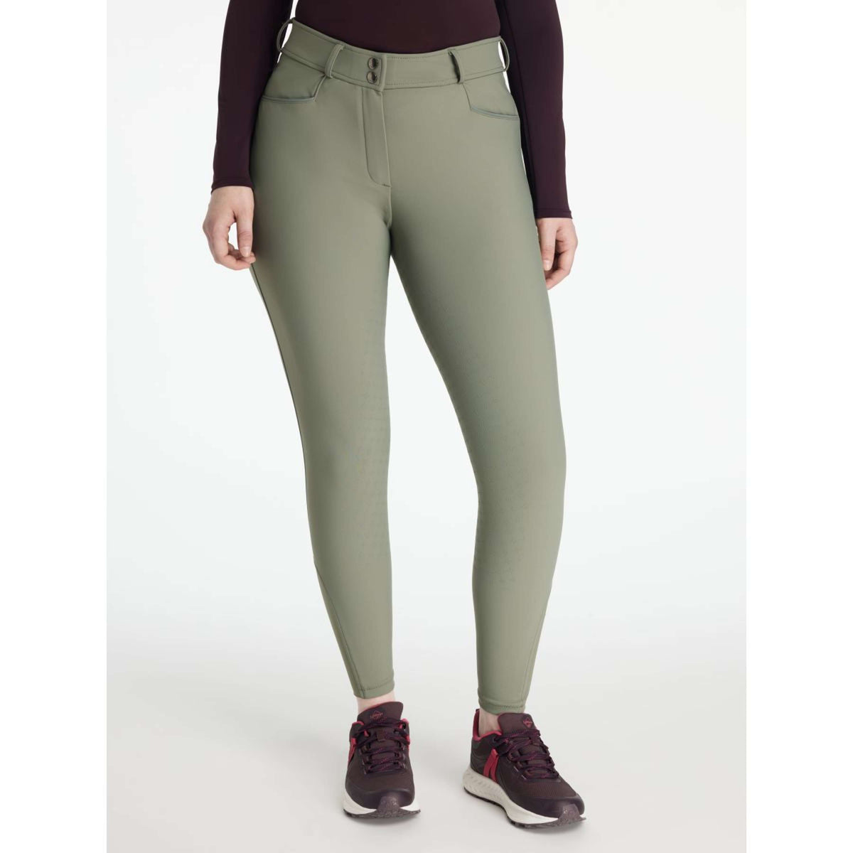 LeMieux Pantalón de Equitación Isabelle Full Grip Rosemary