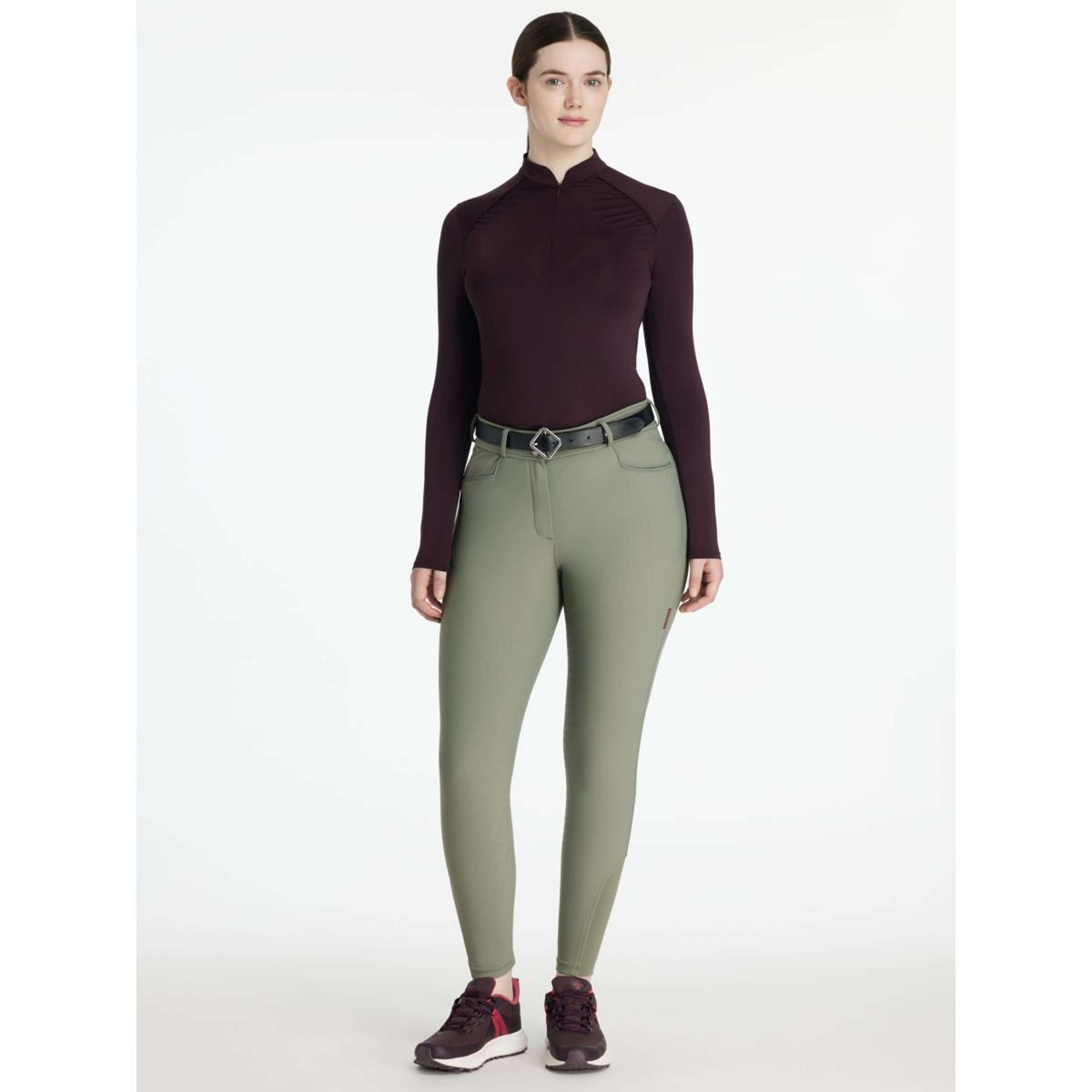 LeMieux Pantalón de Equitación Isabelle Full Grip Rosemary