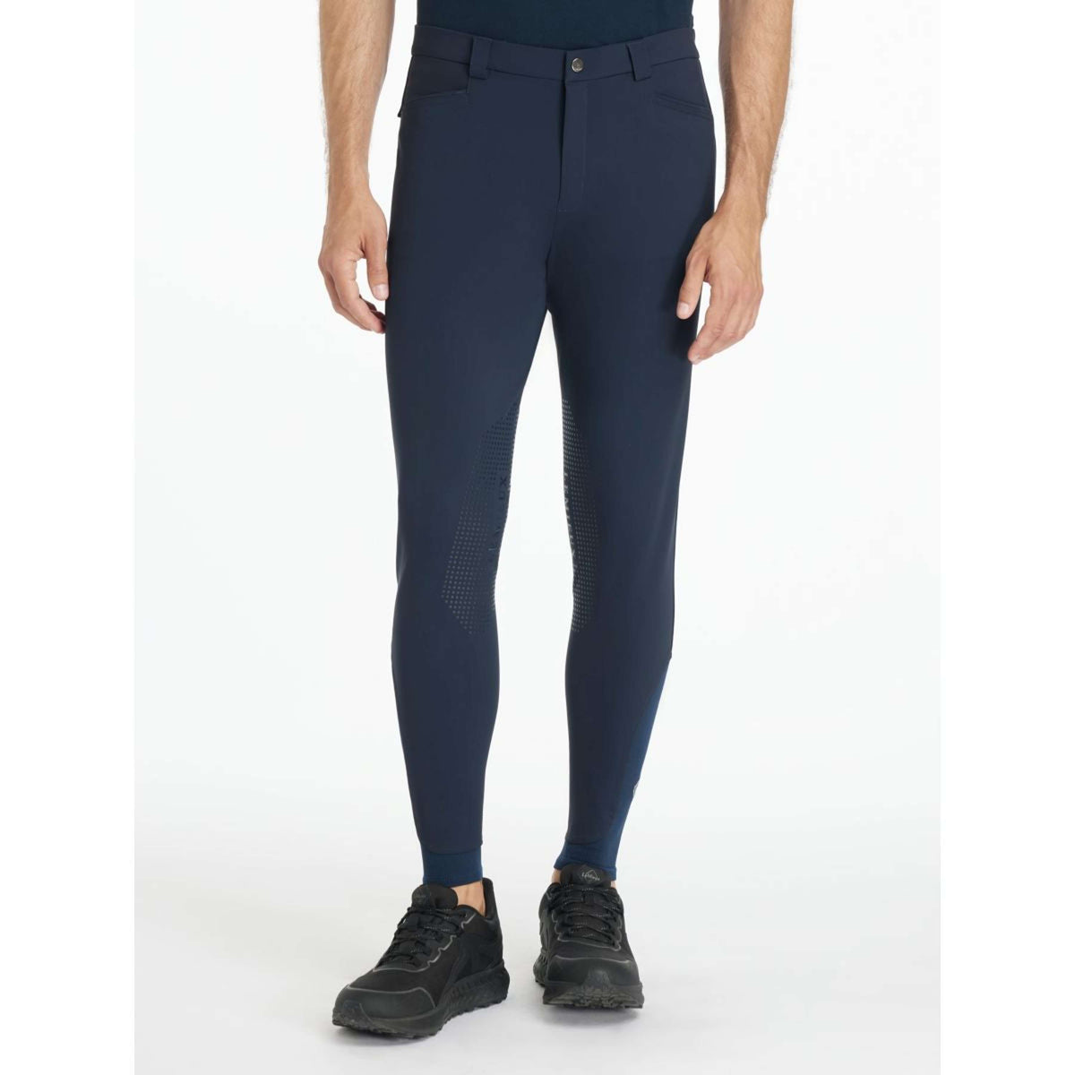 LeMieux Pantalón de Equitación Sports Knee Grip Hombres Navy
