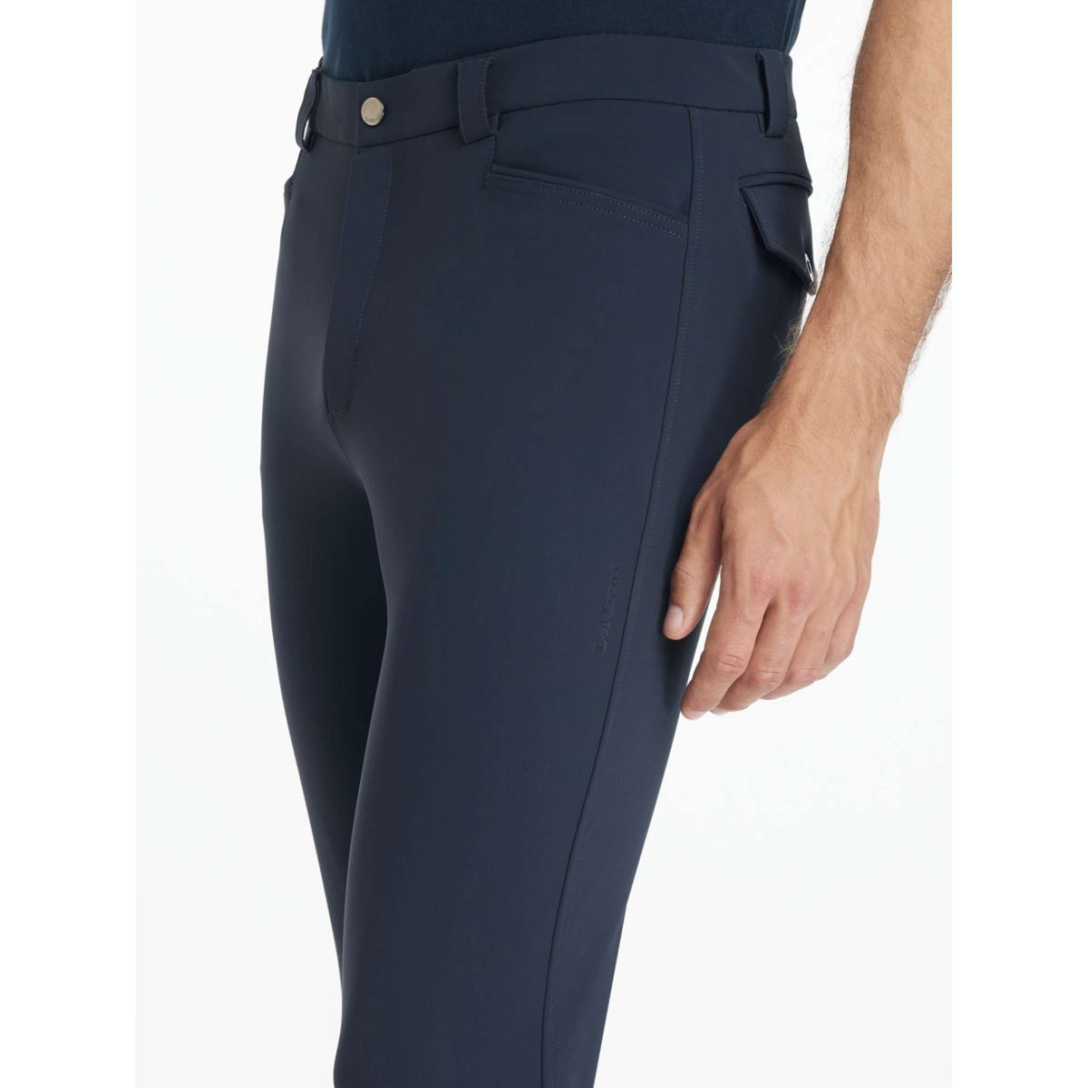 LeMieux Pantalón de Equitación Sports Knee Grip Hombres Navy