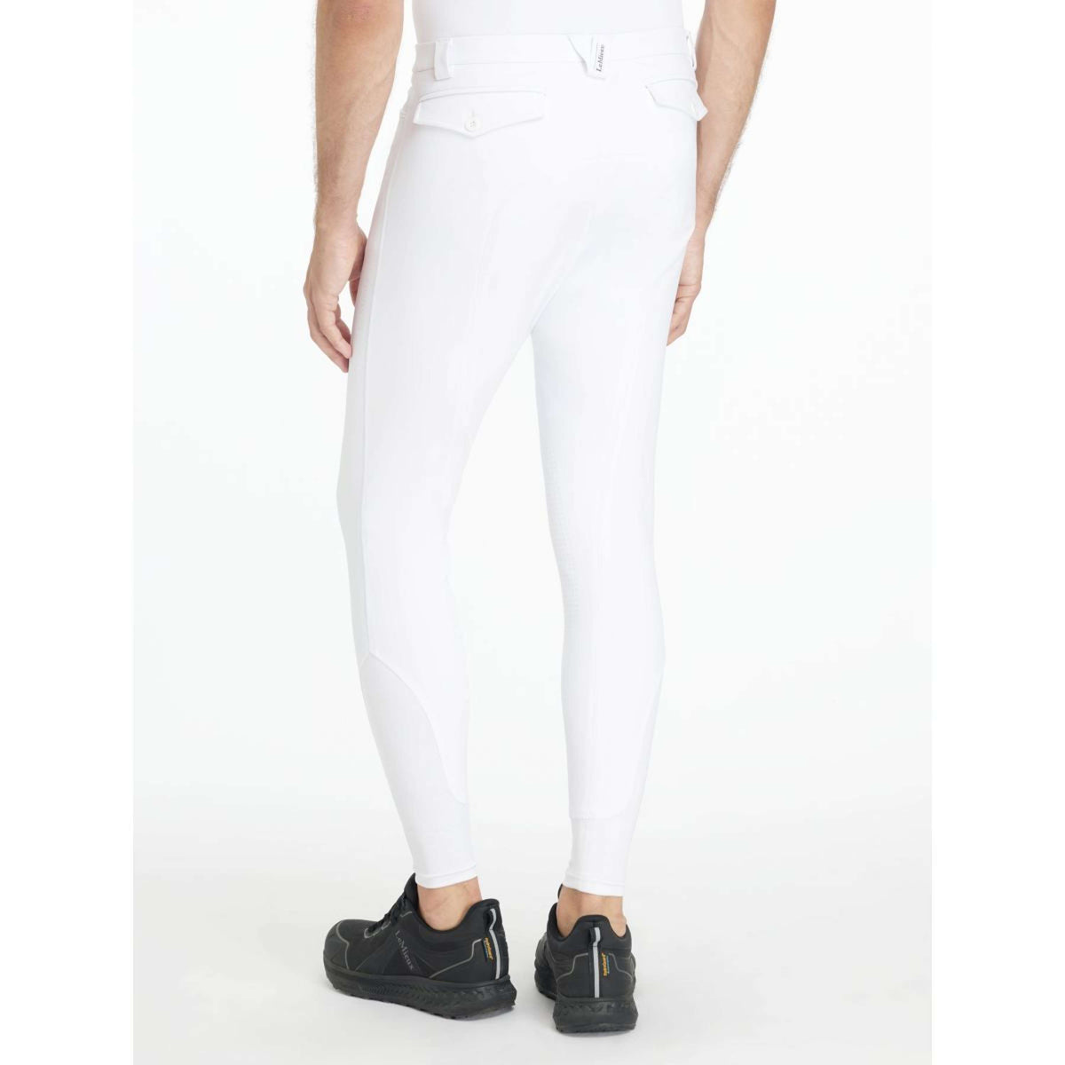 LeMieux Pantalón de Equitación Sports Knee Grip Hombres Blanco