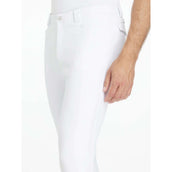 LeMieux Pantalón de Equitación Sports Knee Grip Hombres Blanco