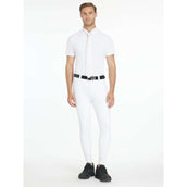 LeMieux Pantalón de Equitación Sports Knee Grip Hombres Blanco