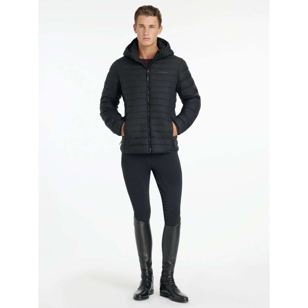 LeMieux Chaqueta Puffer Hombres Negro