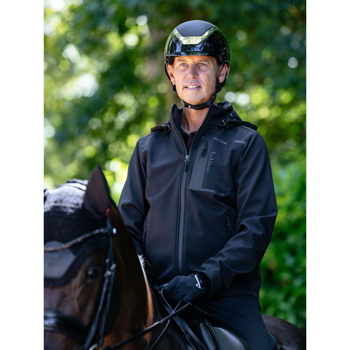 LeMieux Chaqueta Softshell Hombres Negro