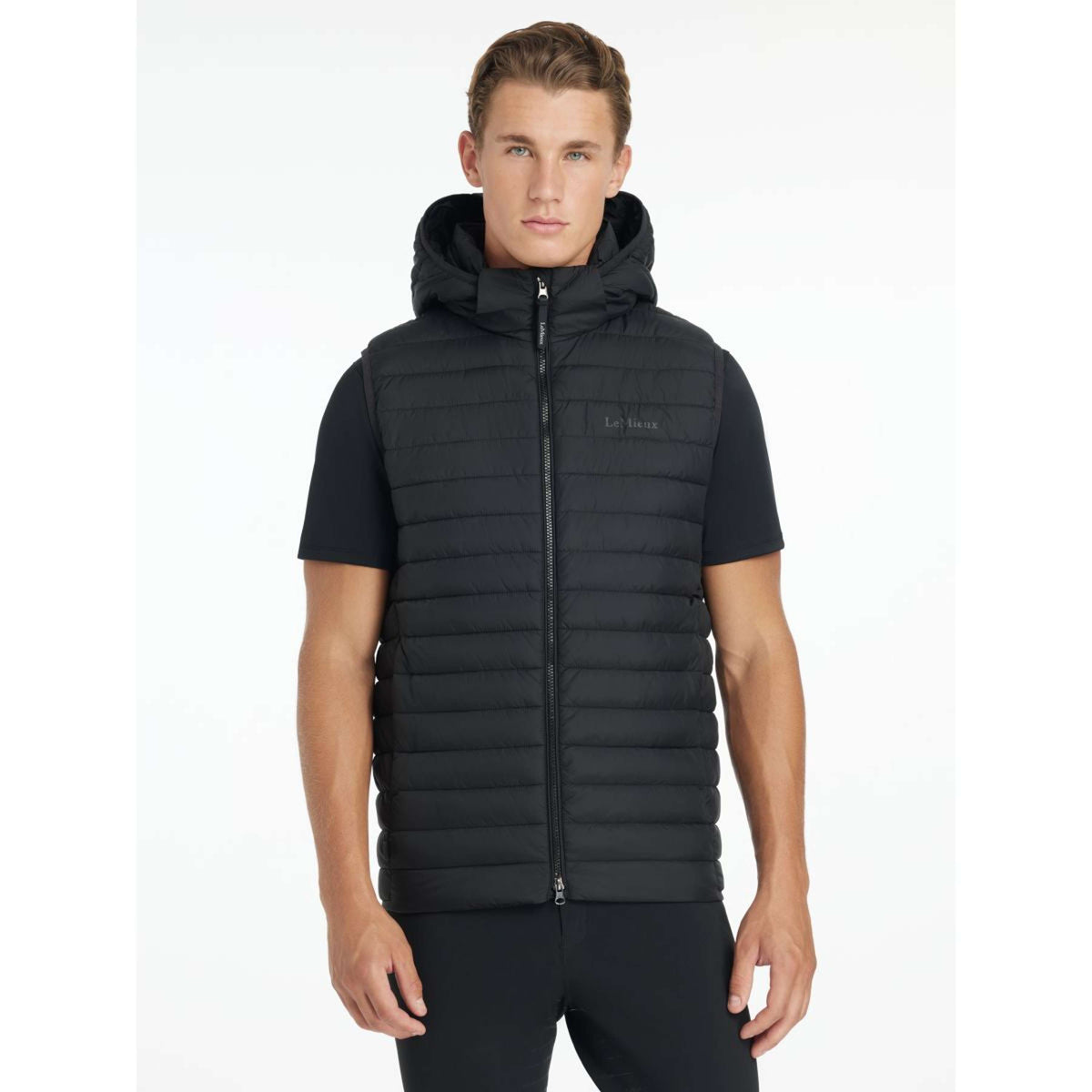 LeMieux Chaleco Puffer Hombres Negro