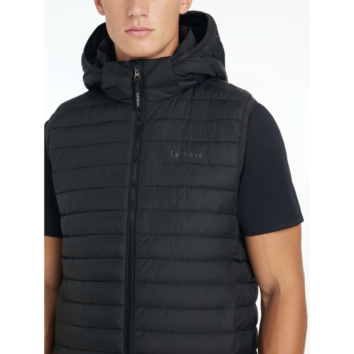 LeMieux Chaleco Puffer Hombres Negro