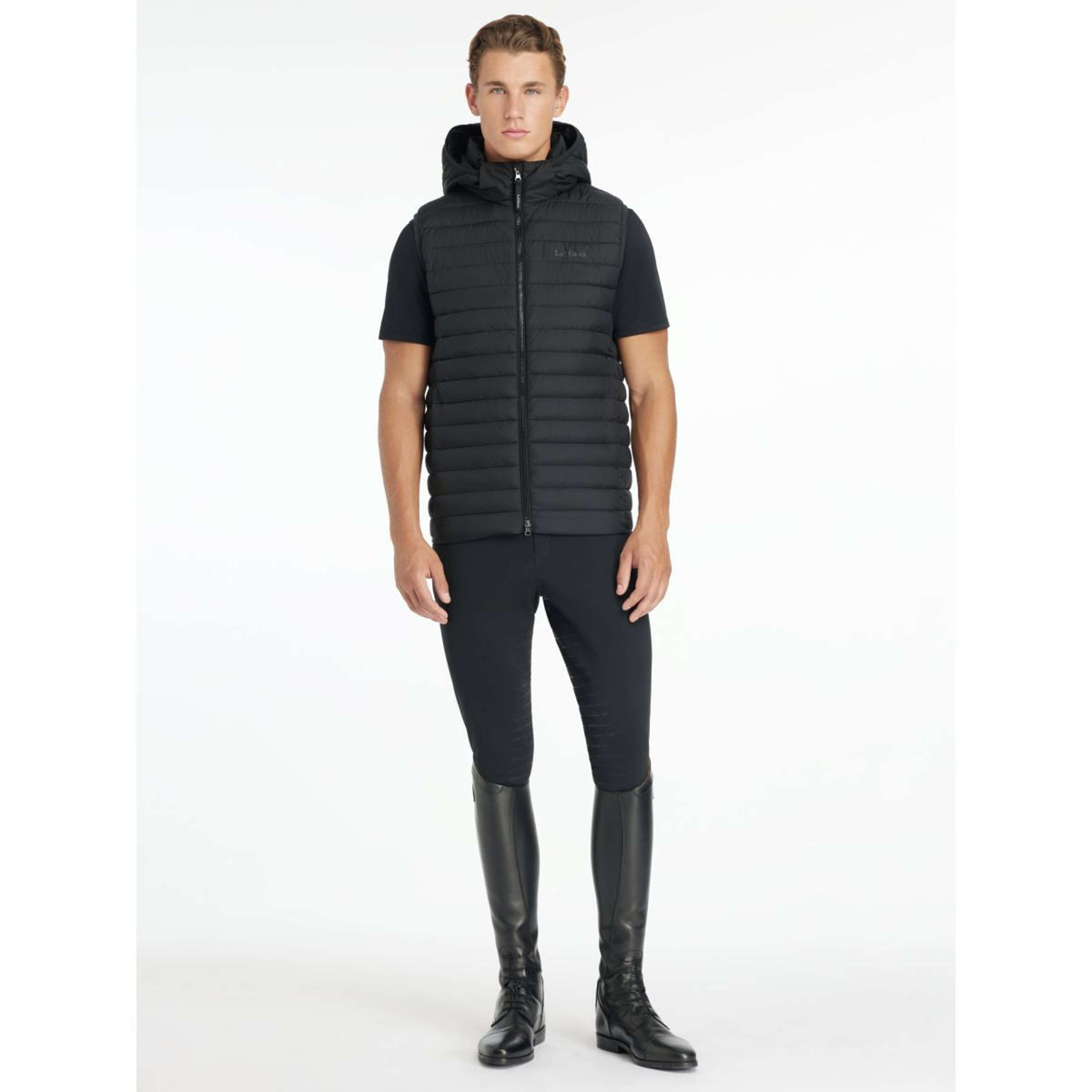 LeMieux Chaleco Puffer Hombres Negro
