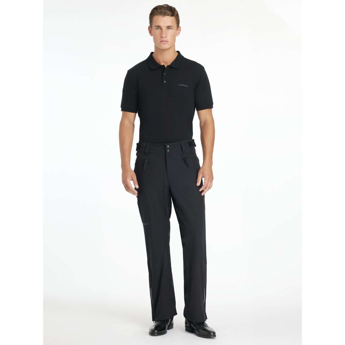 LeMieux Pantalón de Equitación Drytex Stormwear Waterproof Hombres Negro