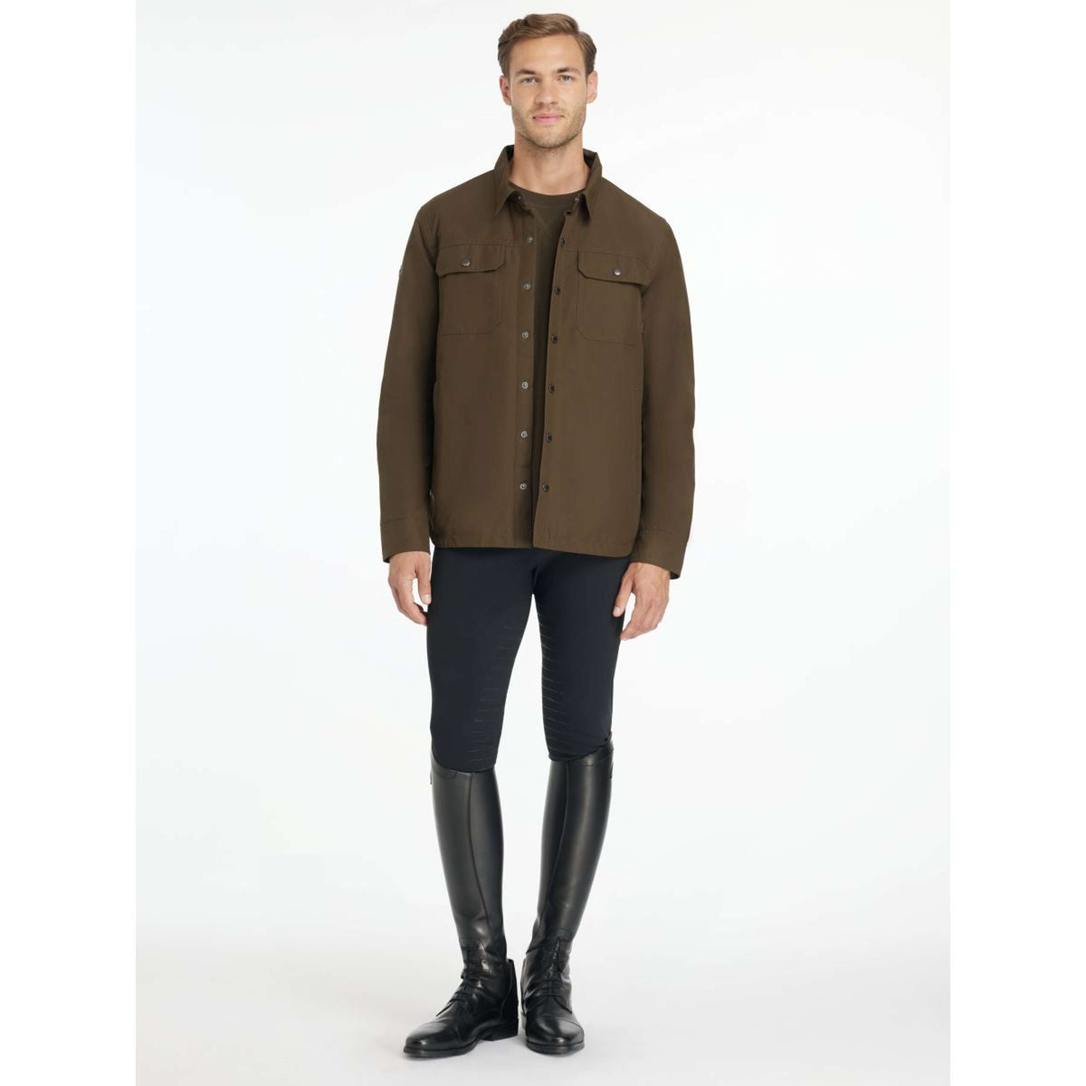 LeMieux Blusa Showerproof Shacket Hombres Alpine
