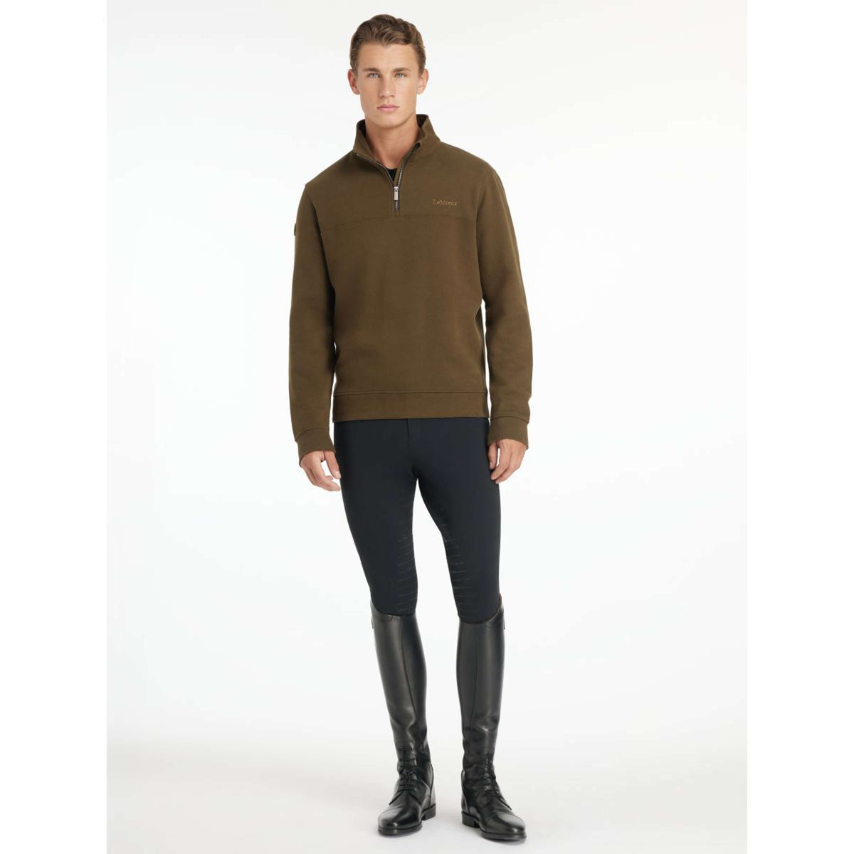 LeMieux Sweater Quarter Neck Hombres Alpine